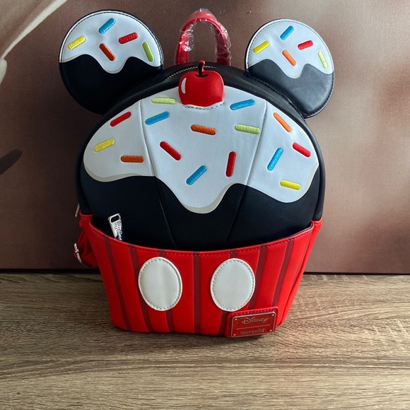 Loungefly Mickey Cupcake Sprinkles Mini Backpack NWT - Picture 6 of 6